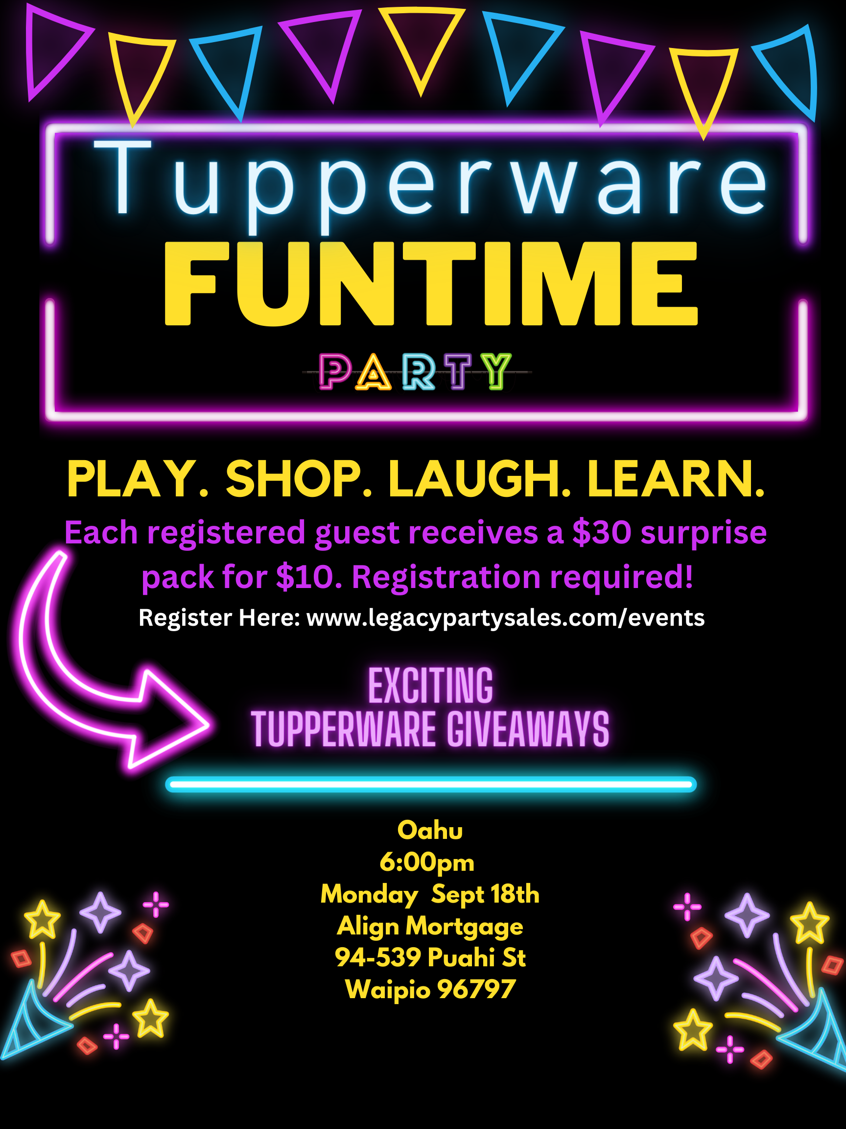 Oahu Legacy Party Sales