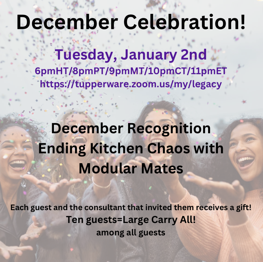 December Recognition Event Legacy Party Sales December Recognition Event Legacy Party Sales